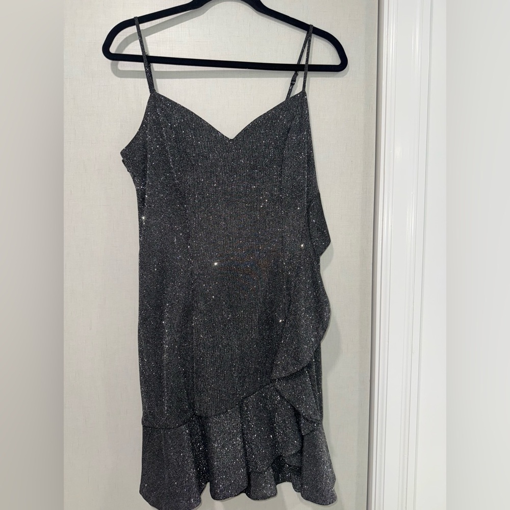 Black Glitter Sparkly Dress